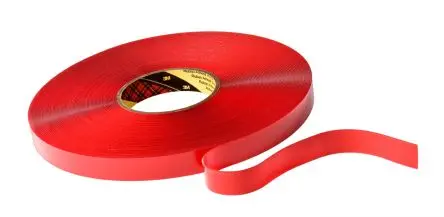 Produktfoto 1 von 3M Acrylschaum Schaumstoff Klebeband doppelseitig, Weiß, Stärke 1 mm, 25mm x 33 m, 26N/cm