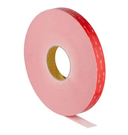 Produktfoto 1 von 3M LSE-110WF VHB Acrylschaum Schaumstoff Klebeband doppelseitig, Weiß, Stärke 0.6 mm, 12.0mm x 33 m