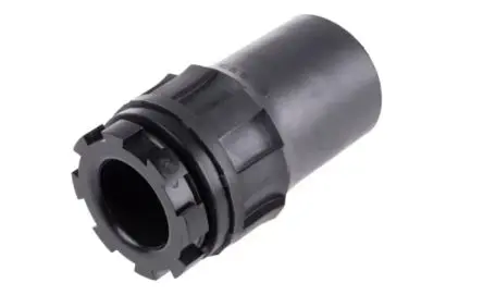 Produktfoto 1 von TE Connectivity CES Kabelverschraubung Mutter, 1-3/8 to 12 UNF Nylon, Polyolefin Schwarz 12.7 mm/ 30.5 mm