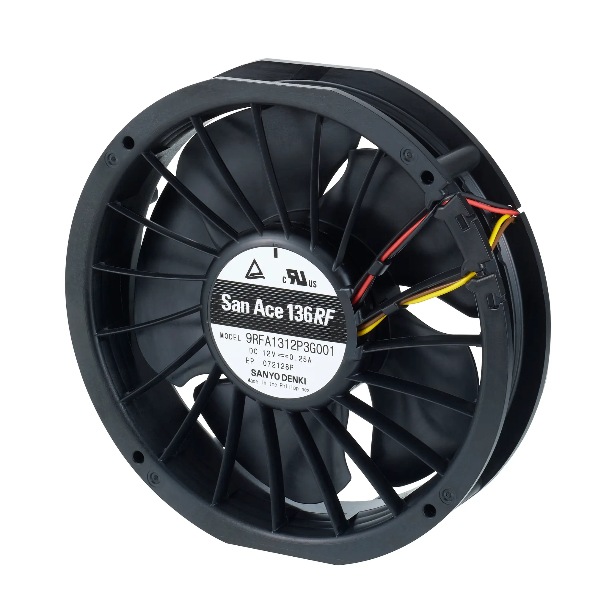Produktfoto 1 von Sanyo Denki DC-Axiallüfter, 24 V dc / 3.12W, 136 x 28mm