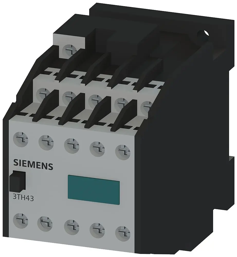 Produktfoto 1 von Siemens 3TH4 Hilfsschütz / 10 A 24 V 7 Schließer, 3 Öffner 10-Hilfskontakte
