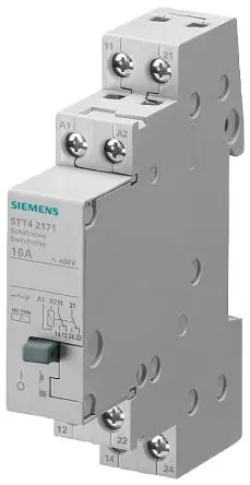 Produktfoto 1 von Siemens 5TT4217 Relais 110V dc Spule 2-poliger Umschalter DIN-Hutschiene 16A 1.7 W