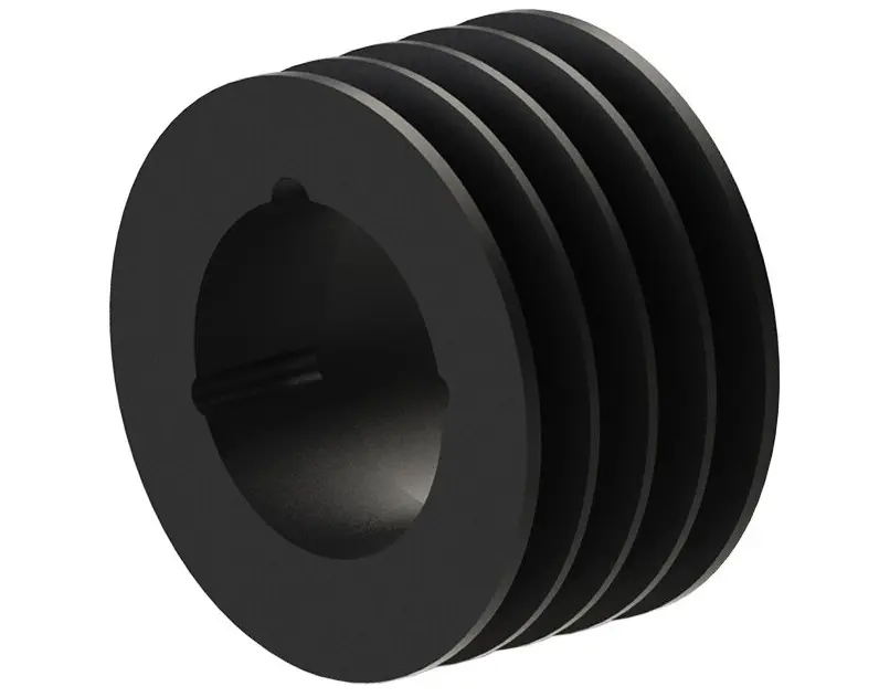 OPTIBELT Gusseisen V-Riemenscheibe, 4 Zähne / Teilung 200 mm, Bohrung 60 mm