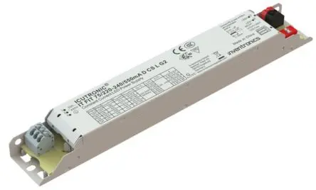 Produktfoto 1 von Inventronics LED-Treiber, 75 W 220V, 240 V LED-Treiber 350mA, 400 mA, 550 mA, Ausgang 216V, 90 V Nicht dimmbar
