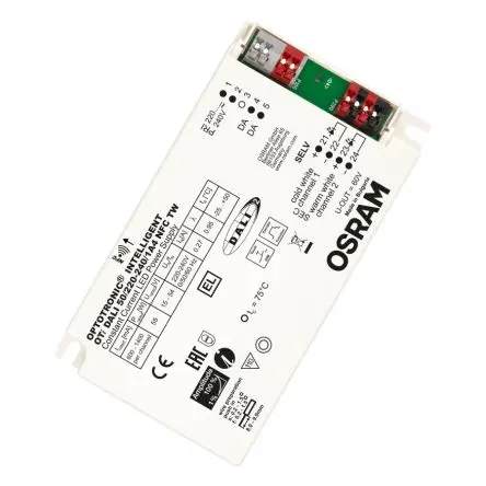 Produktfoto 1 von Osram LED-Treiber, 55 W 220V, 240 V LED-Treiber 1400mA, Ausgang 15V, 54 V DALI