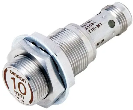 Produktfoto 1 von Omron E2EW M18 Induktiver Näherungssensor, Gewinderohr PnP / 200mA 10 mm, IP67 30 V dc