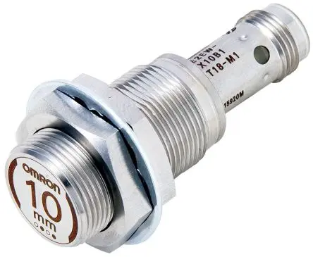 Produktfoto 1 von Omron E2EW M18 Induktiver Näherungssensor, Gewinderohr PnP / 200mA 10 mm, IP67 30 V dc