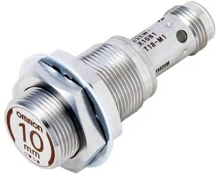 Produktfoto 1 von Omron E2EW M18 Induktiver Näherungssensor, Gewinderohr NPN / 200mA 10 mm, IP67 30 V dc