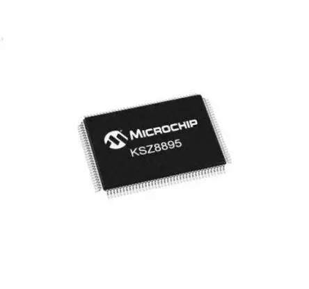 Produktfoto 1 von Microchip Ethernet-Schalter IC Physikalische Eigenschaften 1.14 V 100 Mbit/s RGMII, RMII, MII, PQFP 128-Pin 1.32V