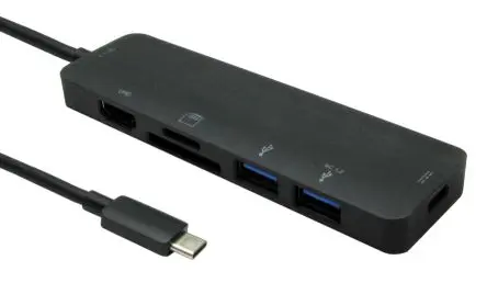 Produktfoto 1 von RS PRO Adapter, USB Typ C 3 Display, - HDMI, 3840 x 2160 pixel