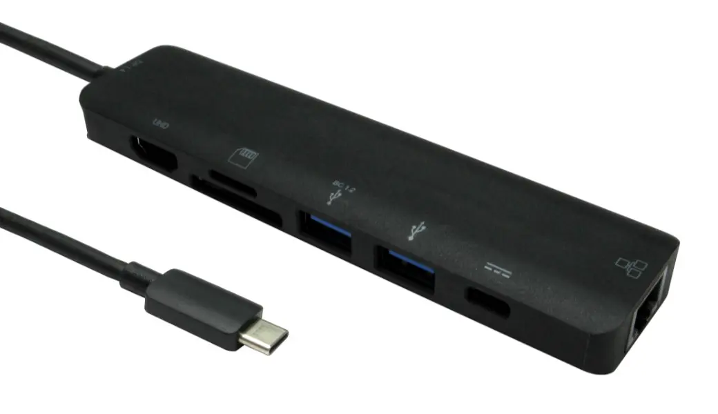 Produktfoto 1 von RS PRO Adapter, USB Typ C 3 Display, - HDMI, 3840 x 2160 pixel