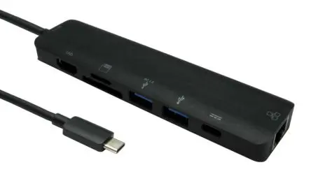 Produktfoto 1 von RS PRO Adapter, USB Typ C 3 Display, - HDMI, 3840 x 2160 pixel