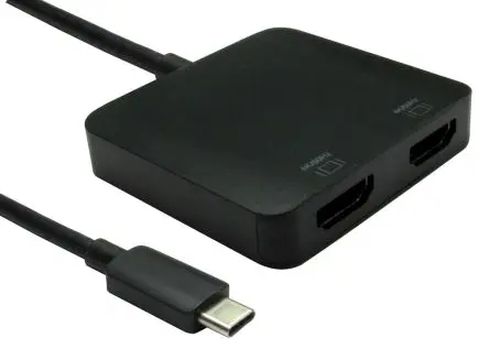 Produktfoto 1 von RS PRO Adapter, USB Typ C 2 Display, - HDMI, 3840 x 2160 pixel