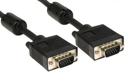 Produktfoto 1 von RS PRO CDEX VGA-Kabel A SVGA / Stecker B SVGA / Stecker, 2 m Polyvinylchlorid Schwarz