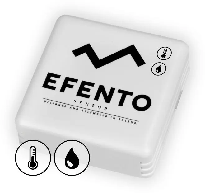 Efento 2-Kanal Feuchtigkeit, Temperatur Datenlogger, 3.6V / 2700mA, Sensor