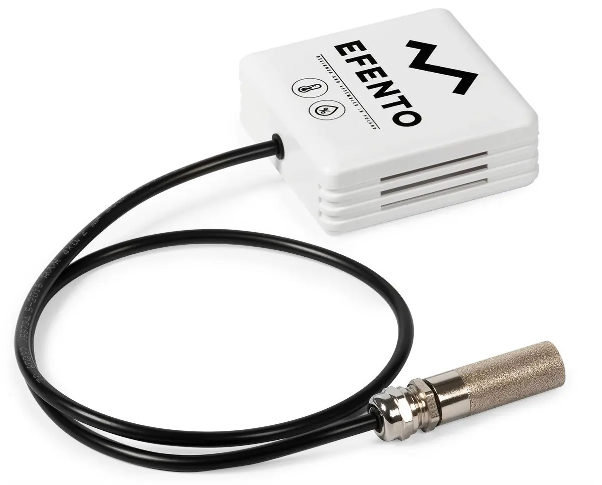Produktfoto 1 von Efento 2-Kanal Feuchtigkeit, Temperatur Datenlogger, 3.6V / 2700mA, Sensor