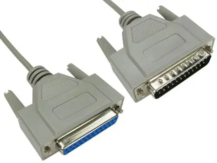 Produktfoto 1 von RS PRO RS PRO Serielles Kabel / D-Sub, 25-polig Stecker / D25 Buchse, 6 m Polyvinylchlorid, Grau, REACH, UKCA, RoHS, CE