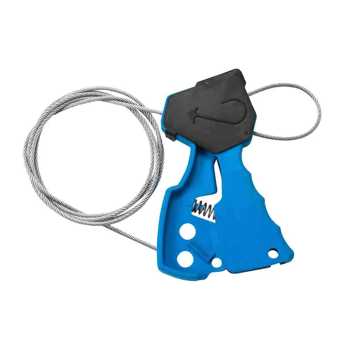 Produktfoto 1 von Brady Nylon glasfaserverstärkt Aussperrung Typ Kabelverriegelungsvorrichtung, 1-fach Verriegelung 7.87 mm, Blau