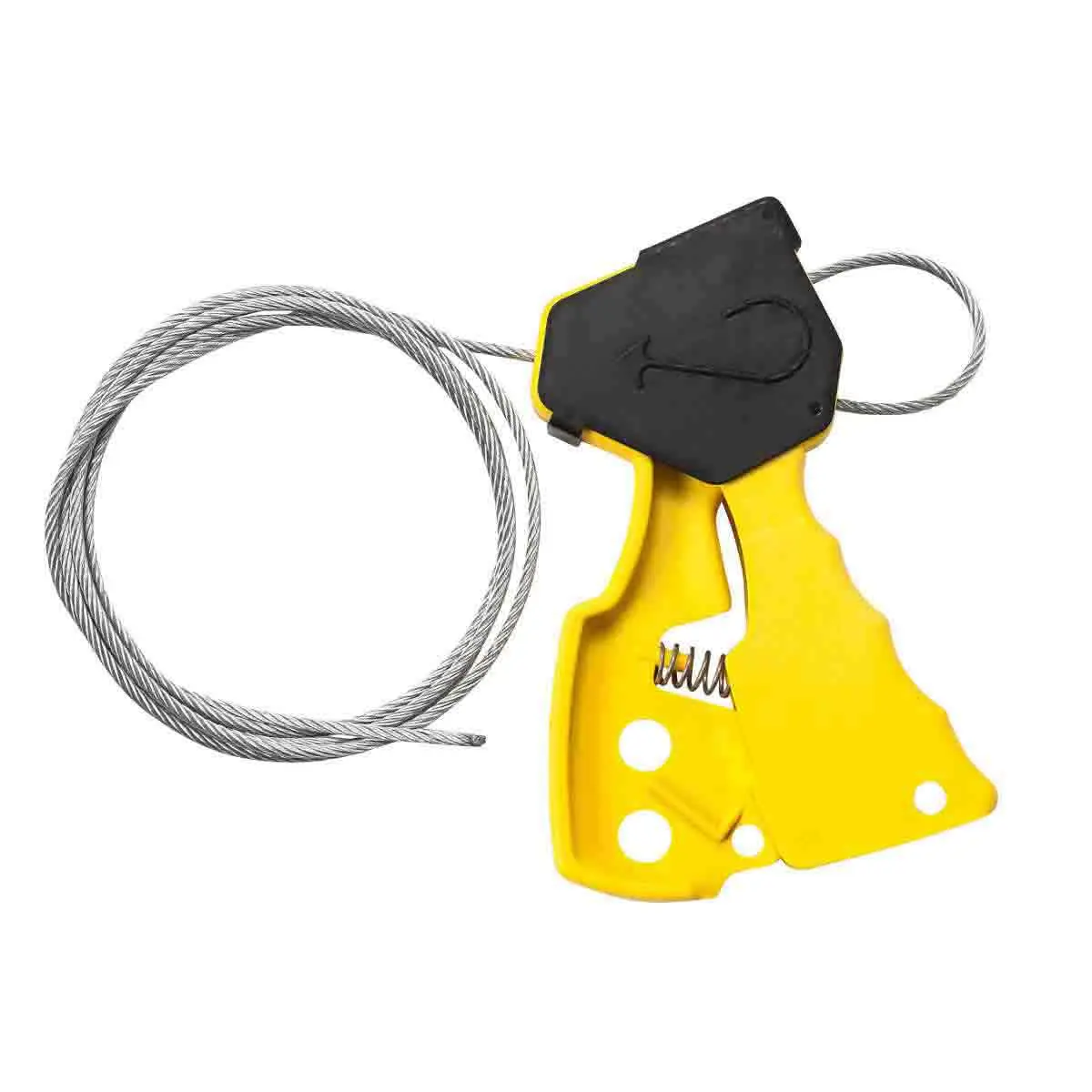 Produktfoto 1 von Brady Nylon glasfaserverstärkt Aussperrung Typ Kabelverriegelungsvorrichtung, 1-fach Verriegelung 7.87 mm, Gelb