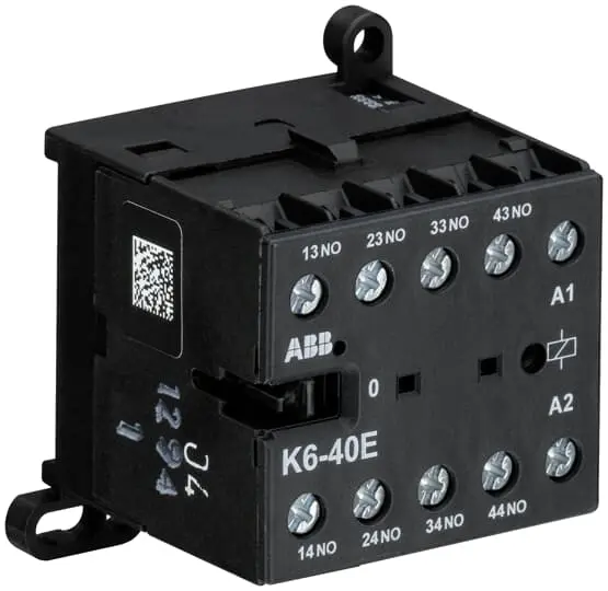 ABB K6-40E Hilfsschütz 127 V dc-Spule, 4-polig, 690V / 4 A 690 V 4 Schließer 4-Hilfskontakte