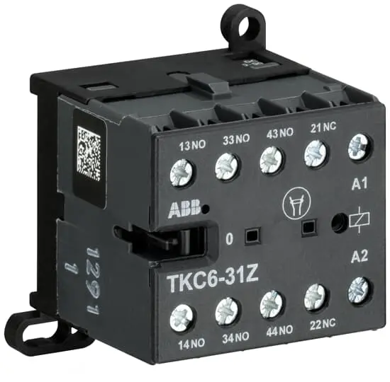 Produktfoto 1 von ABB TKC6-31Z Hilfsschütz 143 V dc-Spule, 4-polig, 690V / 4 A 690 V 5 W 2 Öffner/2 Schließer 4-Hilfskontakte