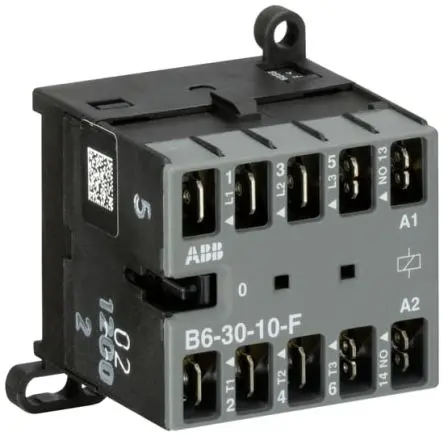 Produktfoto 1 von ABB GJL121 Schütz 24V ac-Spule, 3-polig, 690V / 20 A 24V ac 4 kW 4 Schließer Steuergerät 1-Hilfskontakte