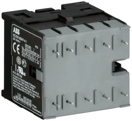 Produktfoto 1 von ABB B Schütz 24V dc-Spule, 3-polig / 20 A 125V 4 kW 3 Schließer Steuergerät 1-Hilfskontakte