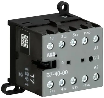Produktfoto 1 von ABB B Schütz 415V ac-Spule, 4-polig / 20 A 240V 5.5 kW 4 Schließer Steuergerät 1-Hilfskontakte