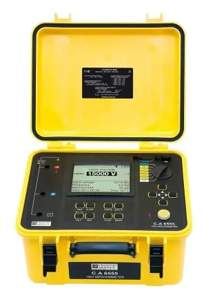 Produktfoto 1 von Chauvin Arnoux CA 6555 Isolationsprüfer 40 V, 1mA, 15000 V Isolationsprüfer CAT IV