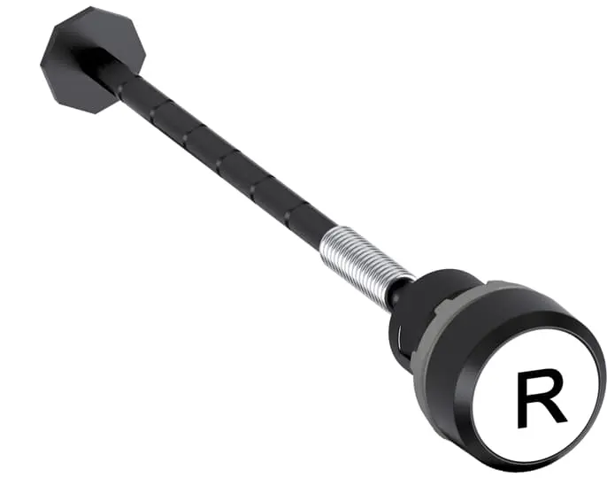 Produktfoto 1 von ABB KPR3 Drucktastenkopf Ø 22.5 mm, Weiß Tastend Rund Rund