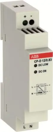 Produktfoto 1 von ABB CP DIN-Schienen Netzteil Geschalteter Modus 240V ac AC / 830 mA 12V dc DC 10 W