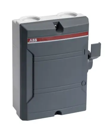 Produktfoto 1 von ABB 2CMA Trennschalter 3-polig SMD 40A Schwarz IP65