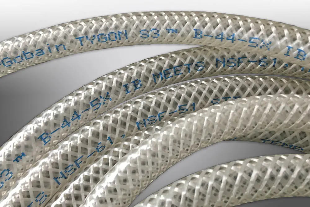 Saint-Gobain Tygon® B-44-5X IB Pumpenschlauch, Ø 9.5mm 15.9mm Klar PVC Übertragung 22,1 bar für Lebensmittel und