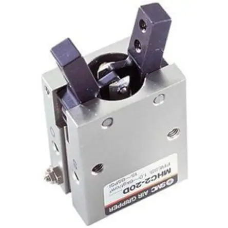 Produktfoto 1 von SMC MHC2 Pneumatikgreifer, Doppeltwirkend-Ausführung, 2 Greifarme, Winkel, 6 bar max. M5 x 0.8