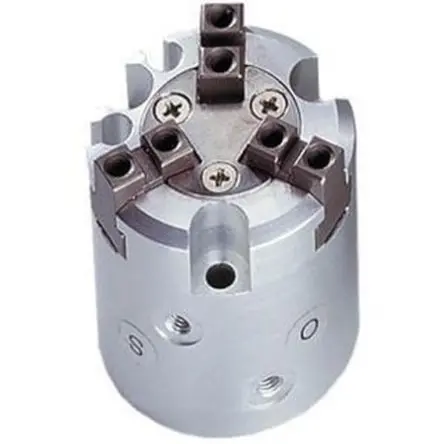 Produktfoto 1 von SMC MHS Pneumatikgreifer, Doppeltwirkend-Ausführung, 3 Greifarme, Parallel, 6 bar max. M5