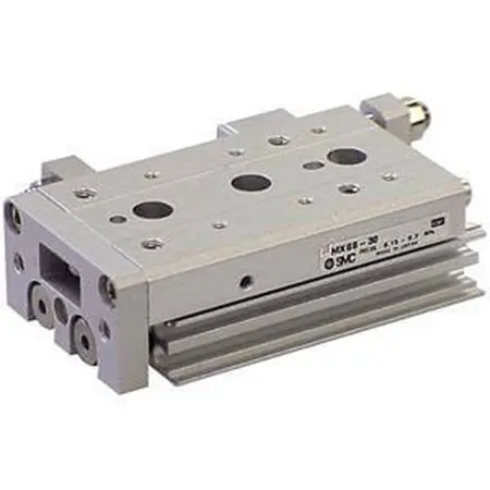 Produktfoto 1 von SMC MXS Pneumatik-Führungszylinder doppeltwirkend mit Gleitlager, Bohrung Ø 12mm / Hub 10mm