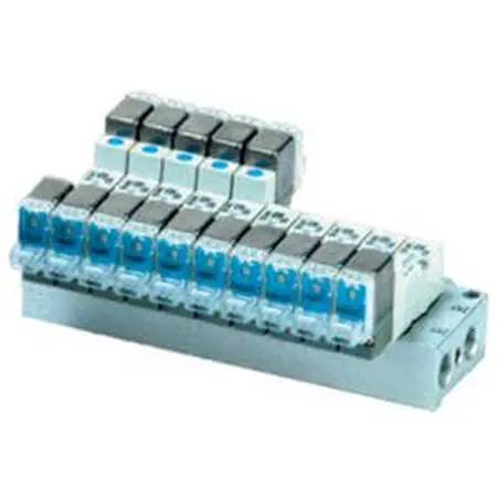 Produktfoto 1 von SMC Serie SY3000 Aluminium Verteiler 3-Stationen Anschluss G