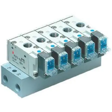 Produktfoto 1 von SMC Serie SYJ700 Aluminium Verteiler 8-Stationen Anschluss G