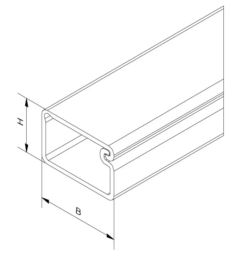Produktfoto 1 von RS PRO Selbstklebender Mini-Kabelkanal Weiß, 7 mm x 12mm Kunststoff, Länge 2m