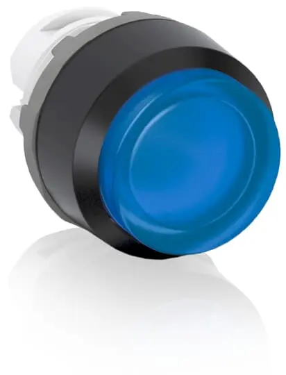 Produktfoto 1 von ABB MP3 Drucktastenkopf Ø 22.5 mm, Blau Tastend Rund, IP66