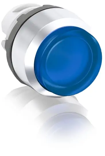 Produktfoto 1 von ABB MP3 Drucktastenkopf Ø 22.5 mm, Blau Tastend Rund