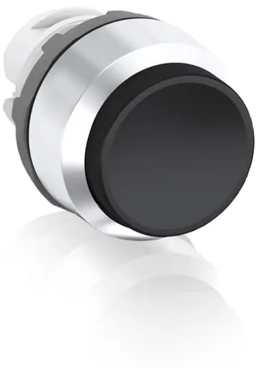 Produktfoto 1 von ABB MP3 Drucktastenkopf Ø 22.5 mm, Schwarz Tastend Rund
