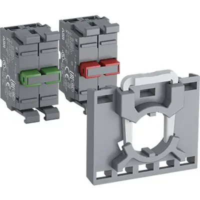 Produktfoto 1 von ABB MCBH Kontaktblock mit Fassung 2 Schließer + 1 Öffner 230V Schraubanschluss