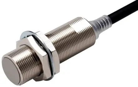 Produktfoto 1 von Omron E2E M18 Induktiver Näherungssensor, Gewinderohr PnP / 200mA 8 mm, IP69K, IP67, IP67G 30 V dc
