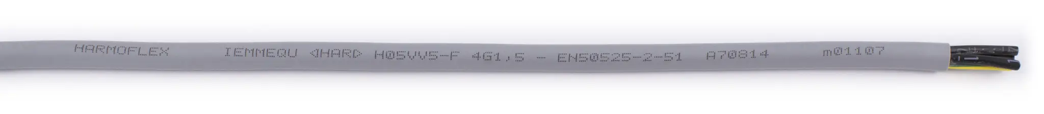 Produktfoto 1 von AXINDUS H05VV5F Steuerkabel, 4-adrig 1.5 mm² 14 AWG Grau Ungeschirmt, 100 m, Polyvinylchlorid
