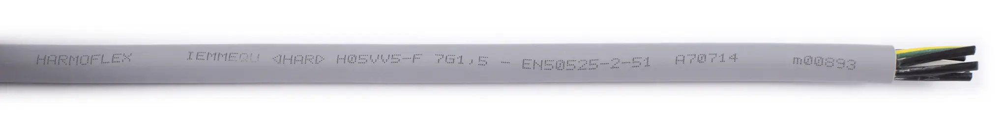 Produktfoto 1 von AXINDUS H05VV5F Steuerkabel, 7-adrig 1.5 mm² 14 AWG Grau Ungeschirmt, 100 m, Polyvinylchlorid