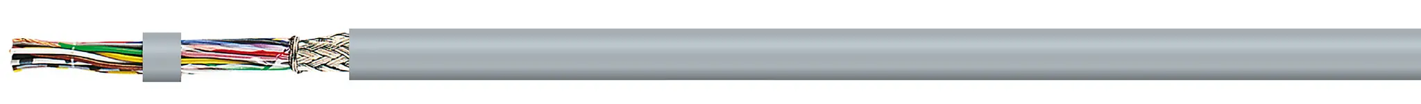 Produktfoto 1 von AXINDUS LIYCY-P Steuerkabel, 4-adrig 0.5 mm² 20 AWG Litze, 100 m Grau Geschirmt, Polyvinylchlorid