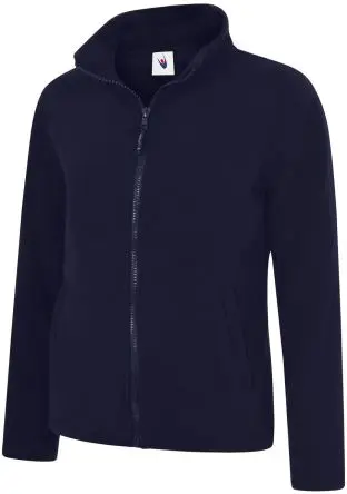 Produktfoto 1 von Uneek UC608 Damen Fleece-Jacke, 100 % Polyester Marine Durchgehender Reißverschluss, Größe L, Größe 36 to 38 in