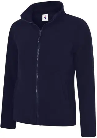 Produktfoto 1 von Uneek UC608 Damen Fleece-Jacke, 100 % Polyester Marine Durchgehender Reißverschluss, Größe S, Größe 32 to 34 in