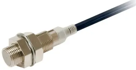Produktfoto 1 von Omron E2E M12 Induktiver Näherungssensor, Gewinderohr PnP / 200mA 4 mm, IP67, IP67G, IP69K 30 V dc